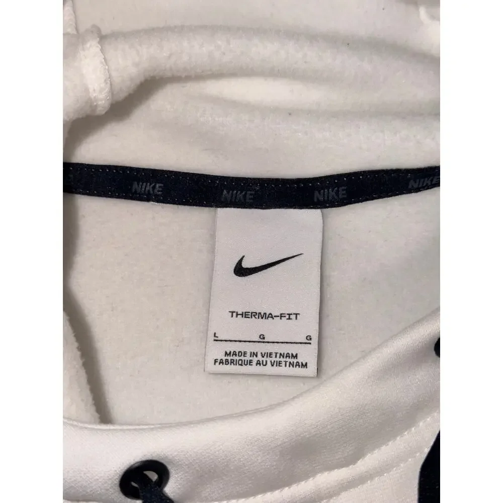 Nike Therma-FIT Pullover White Hoodie Men's Large